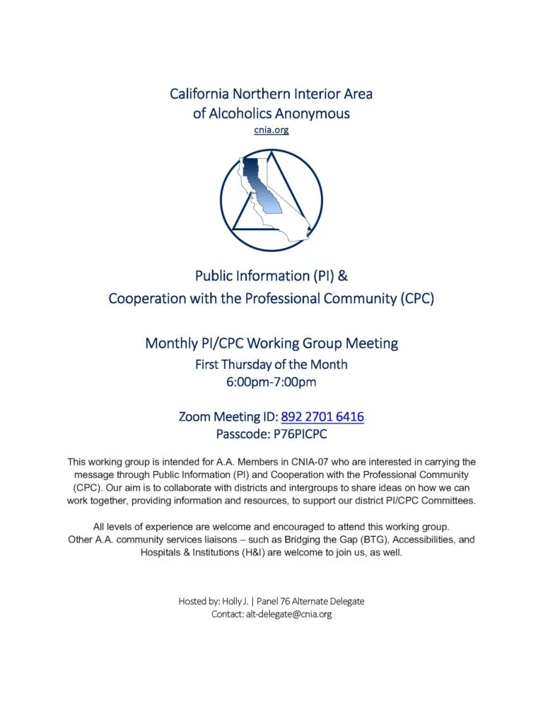CNIA PI/CPC Working Group